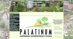 Desktop Screenshot of palatinum-garten.de